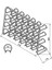 Teknotel Metal 24'lü Tuzluk Baharatlık Organizer Stand Mat Siyah MG029 4