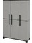 Üç Kapaklı Tam Boy Plastik Bahçe Dolabı 102X37X169CM 2