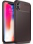 Apple iPhone x Karbon Desenli Negro Silikon Kılıf Kahverengi 2