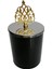 Gold Osmanlı Desen Tepelikli Siyah Mum 1