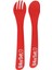 Plastik Çatal Kaşık Seti Kırmızı 1