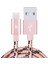 X3 Lightning Data ve Hızlı Şarj Kablosu Rose Gold 1