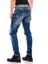 CD551 Dizleri Fermuarlı Sokak Modası Skinny Erkek Kot Pantolon 4