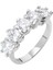Starlight Diamond Pırlanta Montür 925 Ayar Gümüş Bayan Beştaş Yüzük 4