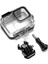 GO208 Gopro Hero 8 Black Uyumlu 60 Metre Waterproof Housing Su Geçirmez Muhafaza Kılıf 3