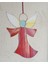 Pembe Melek Cam Vitray 25X16CM 3
