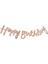 Happy Birthday Kaligrafi Banner Rose Gold 1