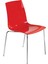 X-Treme Sandalye Solid Kırmızı Krom Ayaklı 1