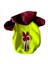 Bunny Bordo Fosfor Kapşonlu Sweat By Kemique Köpek Kazağı XL 3