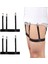 Unisex 2 Adet Metal Klipsli Gömlek Tutucu Askı Jartiyer (1 Çift) 3