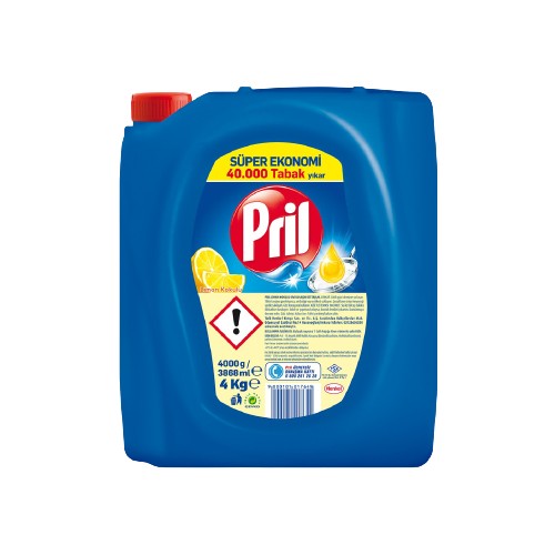 Pril Limon Sıvı Elde Yıkama Bulaşık Deterjanı 4 kg