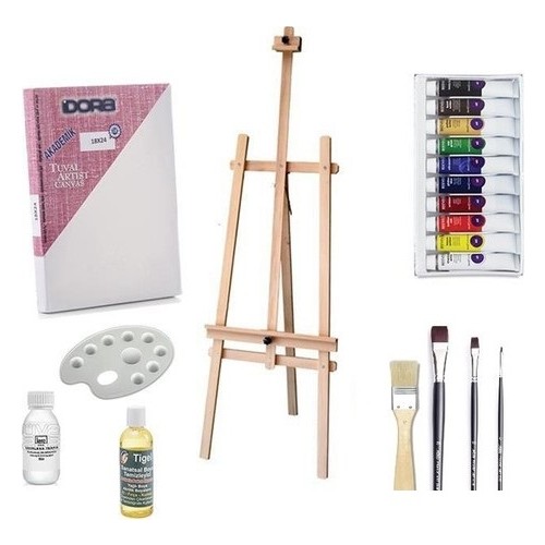 Ümraniye Hobi Sanat Yağlı Boya Başlangıç Seti Çizilmiş Tuval Fiyatı