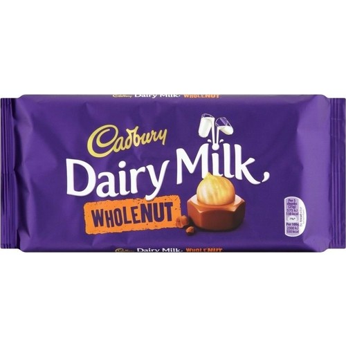 Cadbury Dairy Milk Whole Nut Bütün Fındıklı Çikolata 120 gr Fiyatı