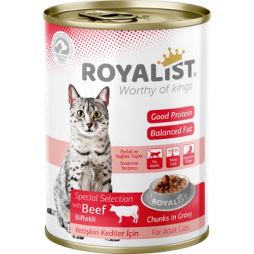 Royalist Cat Beef Konserve Biftekli 400 Gr 12 Li Fiyati