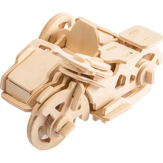 Robotime 3D Motorsiklet Ahşap Puzzle JP240