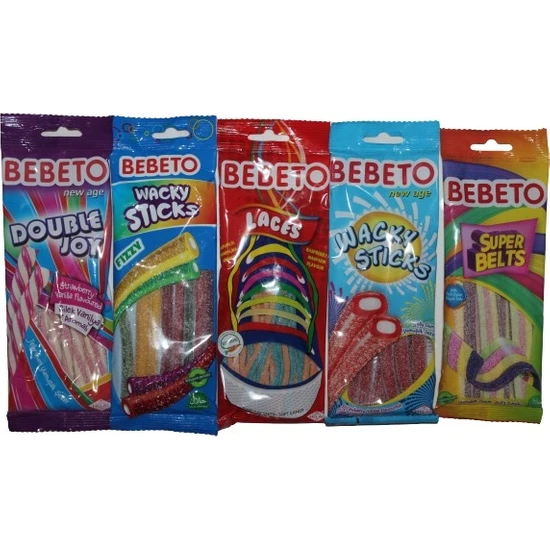 Bebeto Ekşi Jelibon 5'li Set