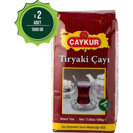 Çaykur Tiryaki Çay 1 kg x 2