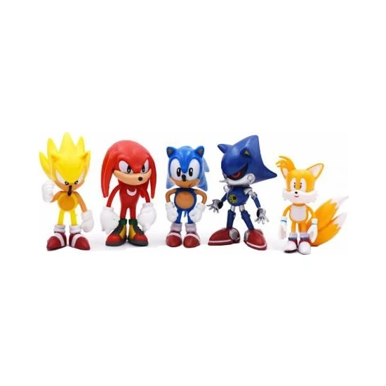 Sonic 5 Figürlü Sonic Figür Seti
