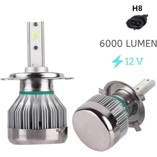 Space Led Far Ampulü H8-3000LMX2-30W-12V Buz Mavisi / LAAM706