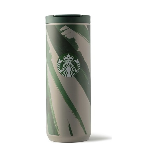Starbucks® Klasik Seri Termos - Gri-Yeşil Renkli 473 ml