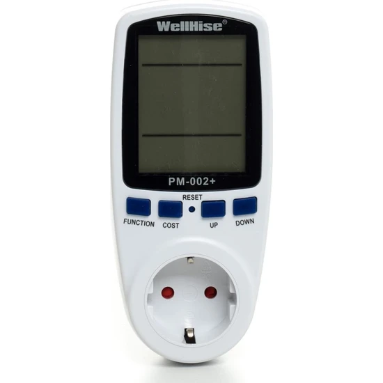 WellHise PM002+ Wattmetre Enerji Ölçer 16A 3680W