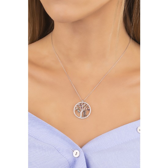 Diversity Jewelry Kadın 925 Ayar Gümüş Hayat Ağacı Kolye Fiyatı