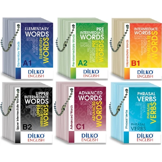 Dilko Yayıncılık Kelime Kartları  A1-A2-B1-B2-C1-Phrasal Verbs