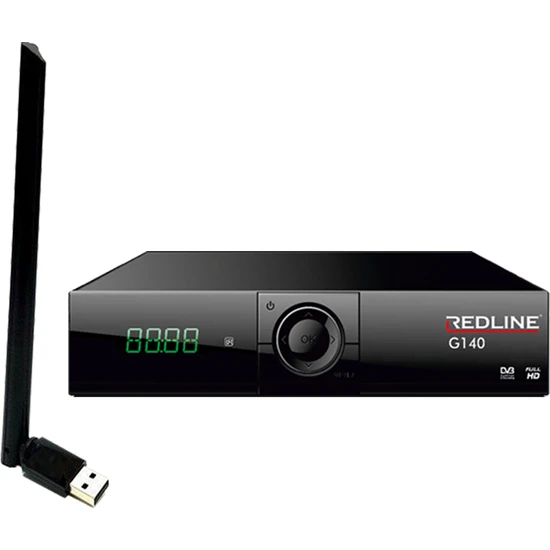 Redline G140 Full Hd Uydu Alıcısı Çanaksız Uydu Alıcı + Wifi Alıcı