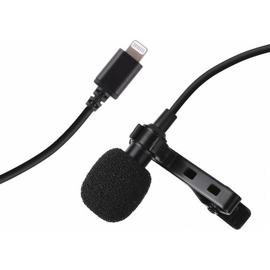 Yaka Mikrofonu Lightning Girişli Apple Uyumlu Youtuber Tip Çantalı