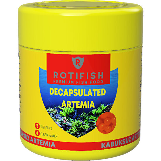 Rotifish Dekapsule Artemia Balık Yemi 15 gr