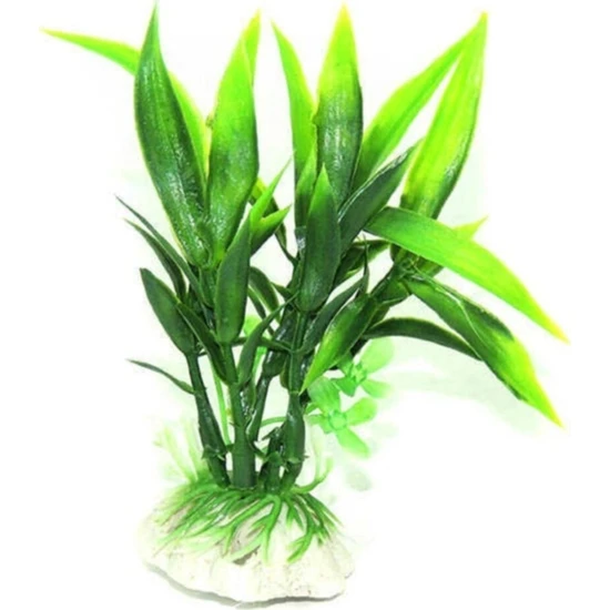Gzg Akvaryum Plastik Bitki (Yeşil) 6 cm