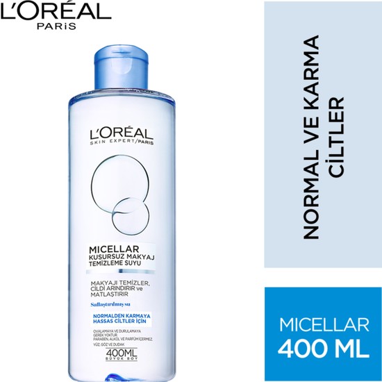 L'Oréal Paris Micellar Kusursuz Makyaj Temizleme Suyu Normal 400ML
