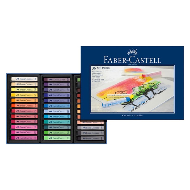 Ümraniye Hobi Sanat Faber Castell Creative Toz Soft Pastel Tam Boy 36 renk