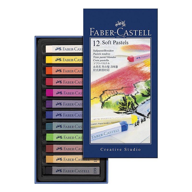 Ümraniye Hobi Sanat Faber Castell Creative Toz Soft Pastel Tam Boy 12 Renk