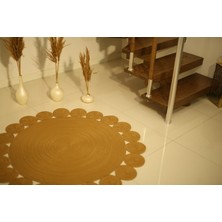 Ersu Ahat Home Desıgn Dandelion Model Jüt Tasarım Örme Kilim