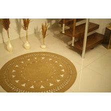 ERSU AHAT HOME DESİGN Ersu Ahat Home Deıgn Eternal Model Jüt Tasarım Örme Kilim