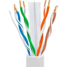 Ata Elektronik 1 Koli 305 Metre Cat6 23awg Ethernet Data Internet Kablosu Cat 6  1 Koli 305mt