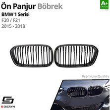 S-Dizayn Bmw 1 Serisi F20/F21 Ön Panjur Böbrek Parlak Siyah Piano Black M1 Model 2015-2019