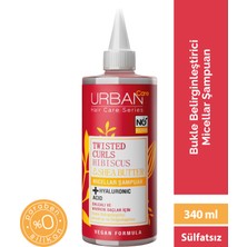 URBAN Care Hibiscus&Shea Butter Kıvırcık ve Dalgalı Saçlara Özel Miselar Şampuan-Sülfatsız-340 ML