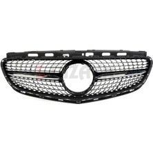 S-Dizayn Mercedes E-Class W212 Ön Panjur  Parlak Siyah Piano Black Diamond Model 2014-2016