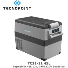 Tecno Point Tecnopoint TC21-11 Taşınabilir Araç Buzdolabı 45 Litre 12V/24V/220V Uyumlu