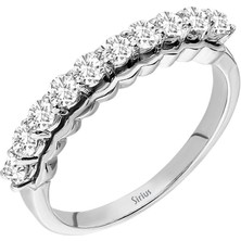 Sirius Pırlanta G Renk 0,40 Karat Pırlanta Yarım Tur Yüzük 0423R0139