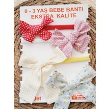 Minky Flowers 4 Adet Bebek Bandana Seti