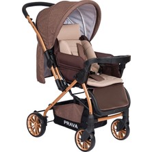 Prava P06 Comfort Çift Yönlü Bebek Arabası Gold-Kahve