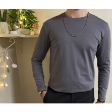 Betimoda Erkek Slim Fit Dar Kesim Bisiklet Yaka Uzun Kol Pamuklu Tişört