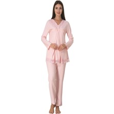 Effortt Pembe Hamile Lohusa Pijama Takımı