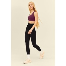 Mistirik Cocomis Yüksek Bel Şekillendirici Korse Tayt Silikonlu Bel Çevresi Siyah