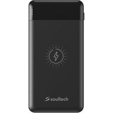 Soultech BT152S Vortexqi 10.000 Mah Pd&qc 18W Wireless Powerbank Siyah