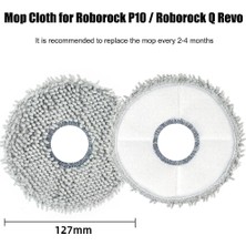 Sagrado Roborock Q Revo Robot Süpürge Yedek Parça, Ana Fırça, Yan Fırça, Toz Torbası, Paspas Bezi Aksesuar Seti (Yurt Dışından)