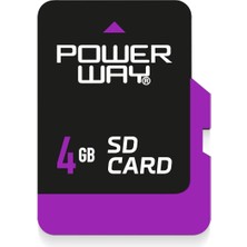 Powerway  4 GB Hafıza Kartı Adaptör Dahil